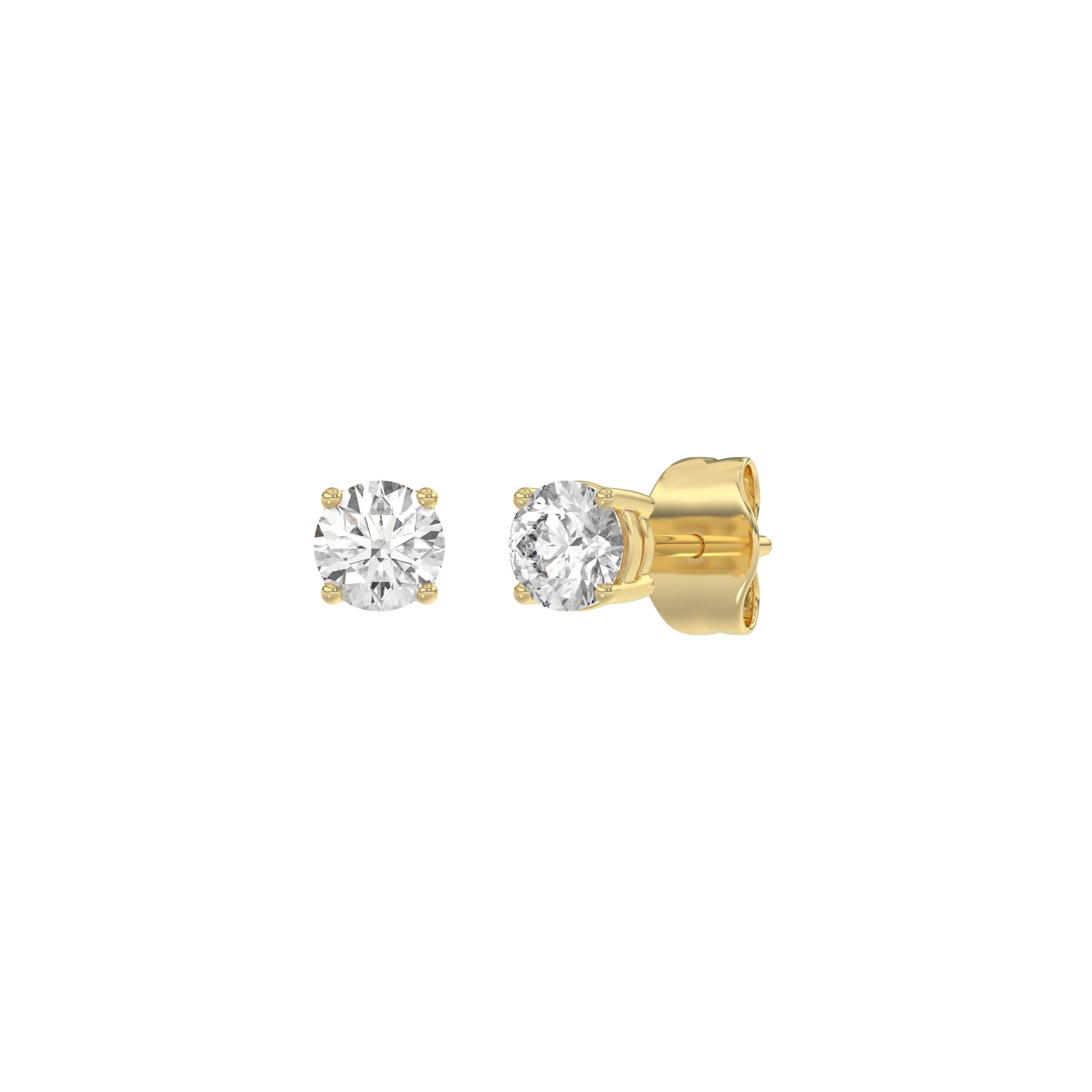 14K Yellow Gold, angled view