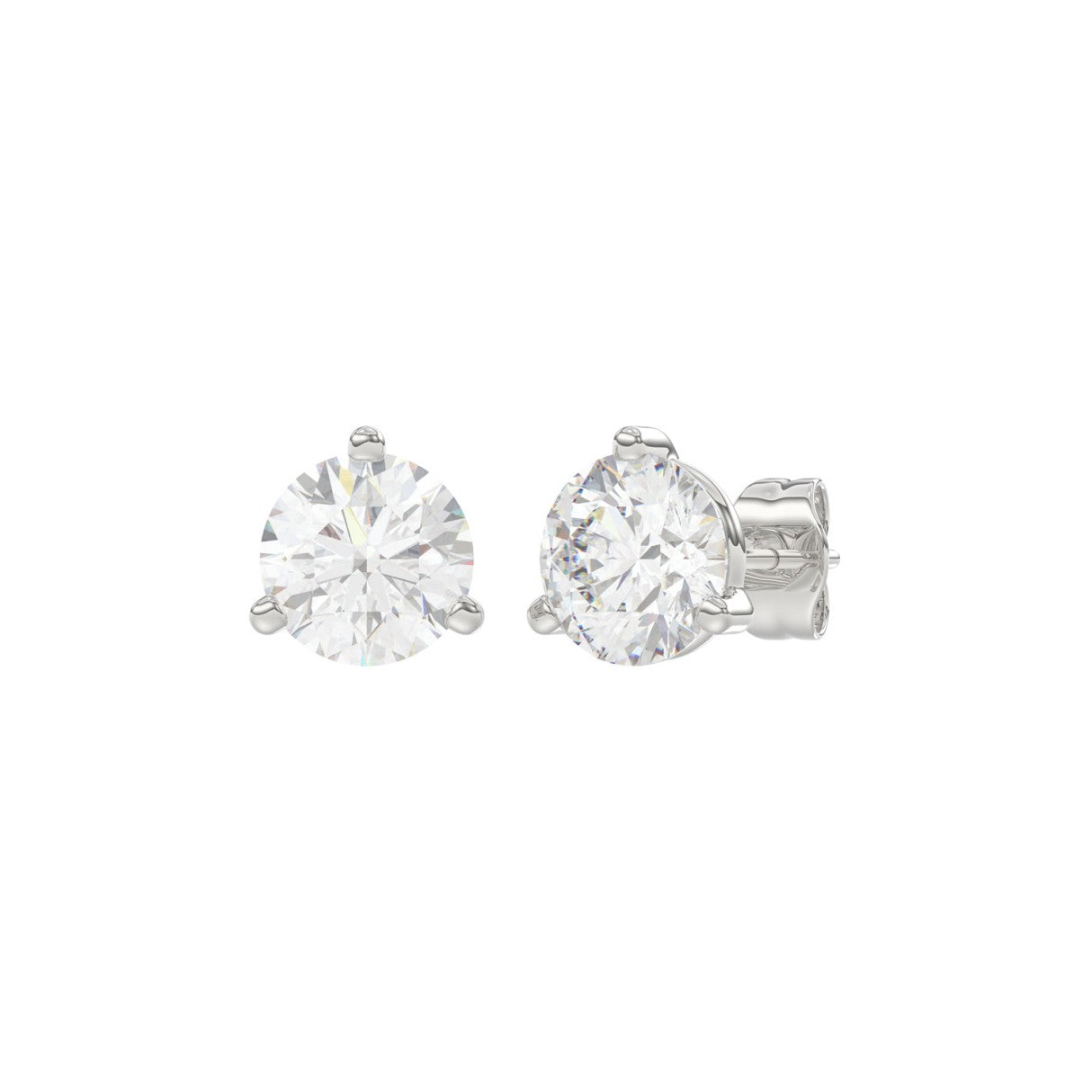 14K White Gold, angled view