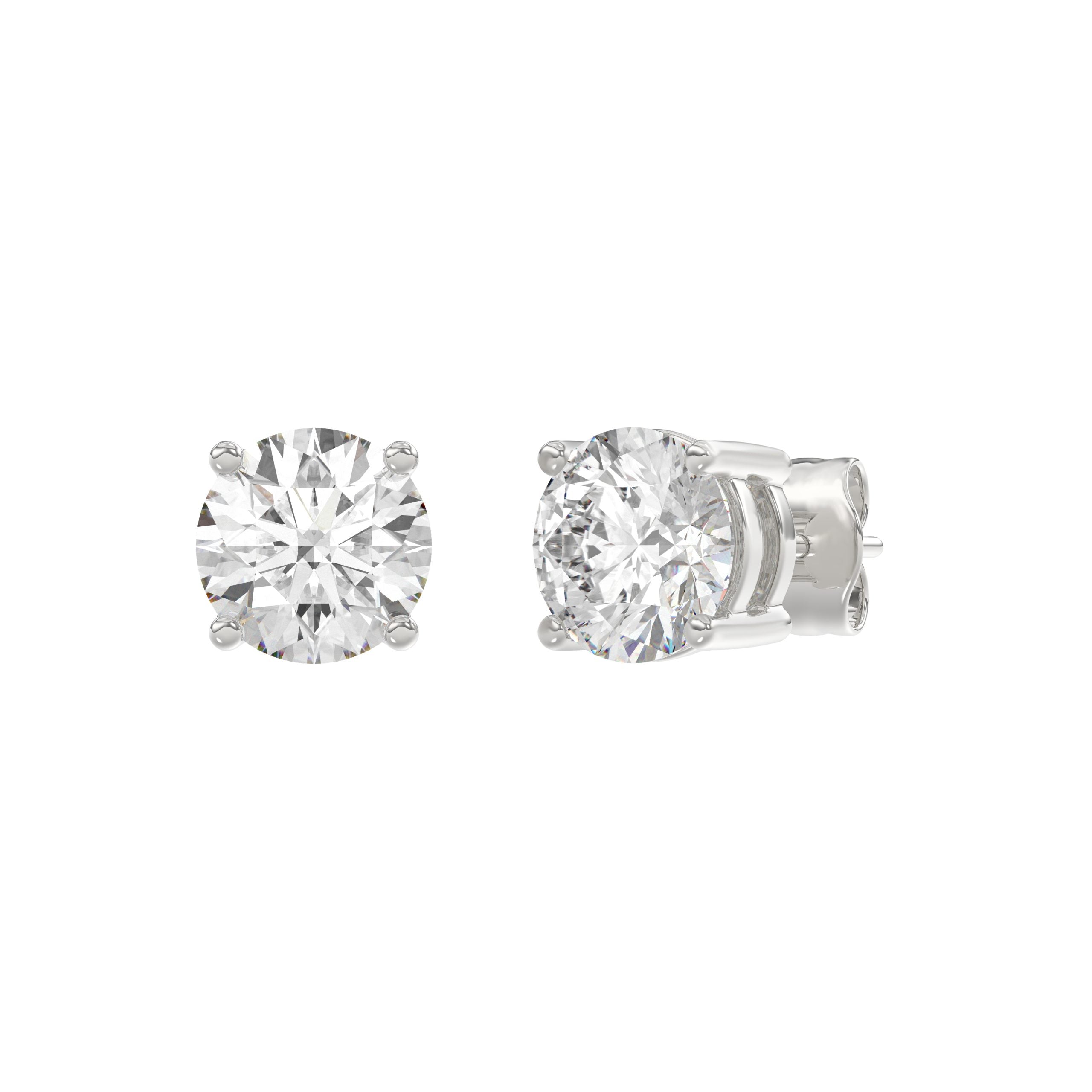 14K White Gold, angled view