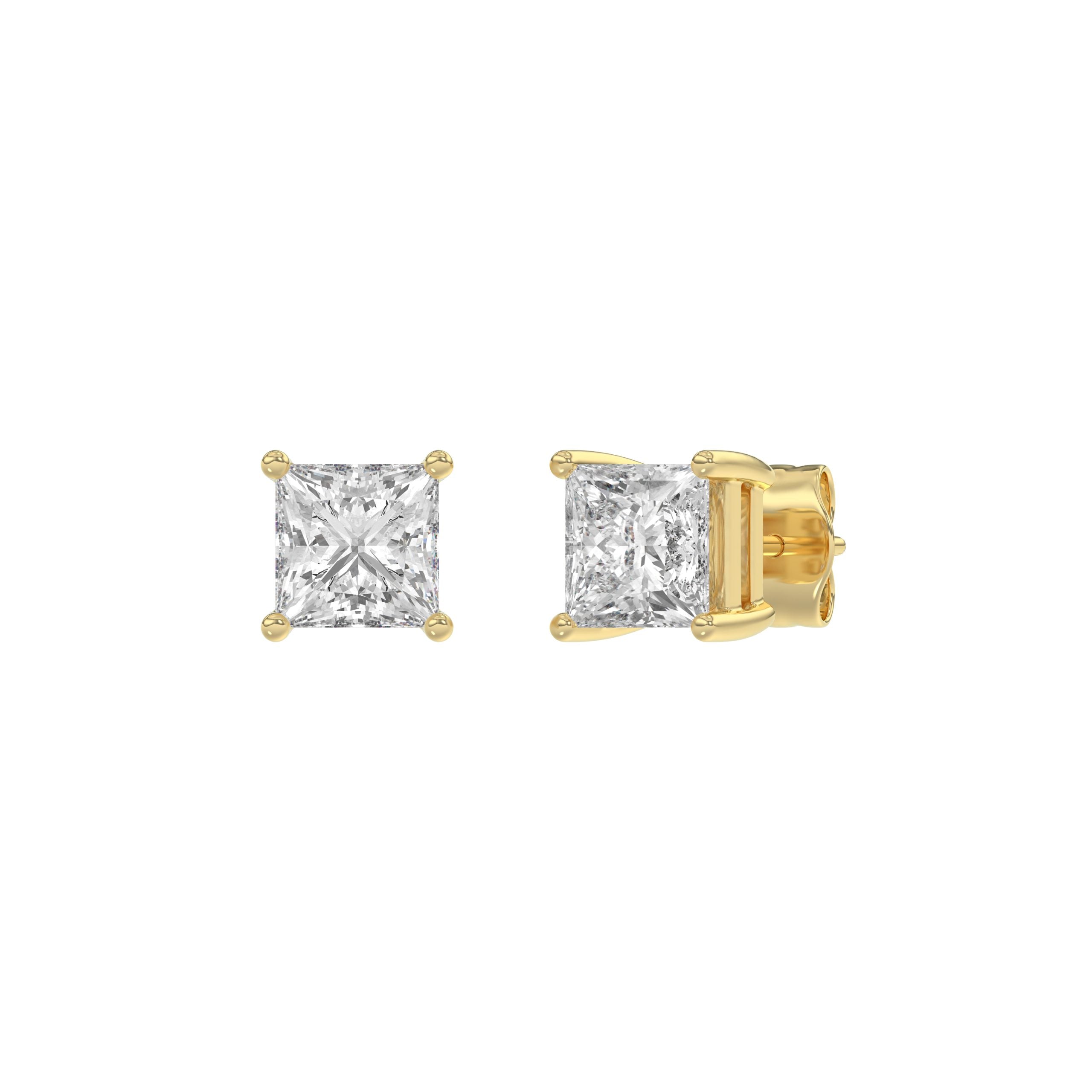14K Yellow Gold, angled view