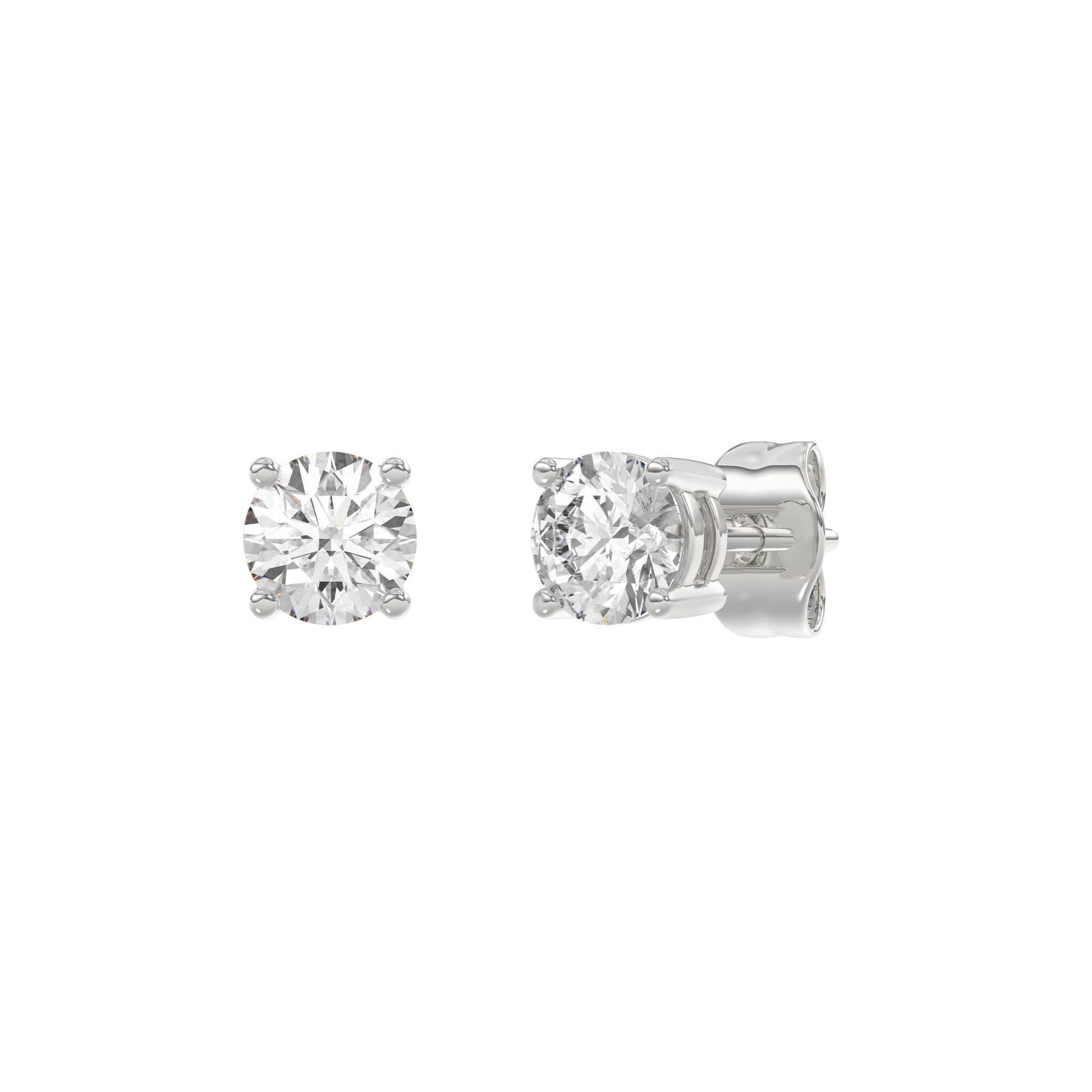 14K White Gold, angled view