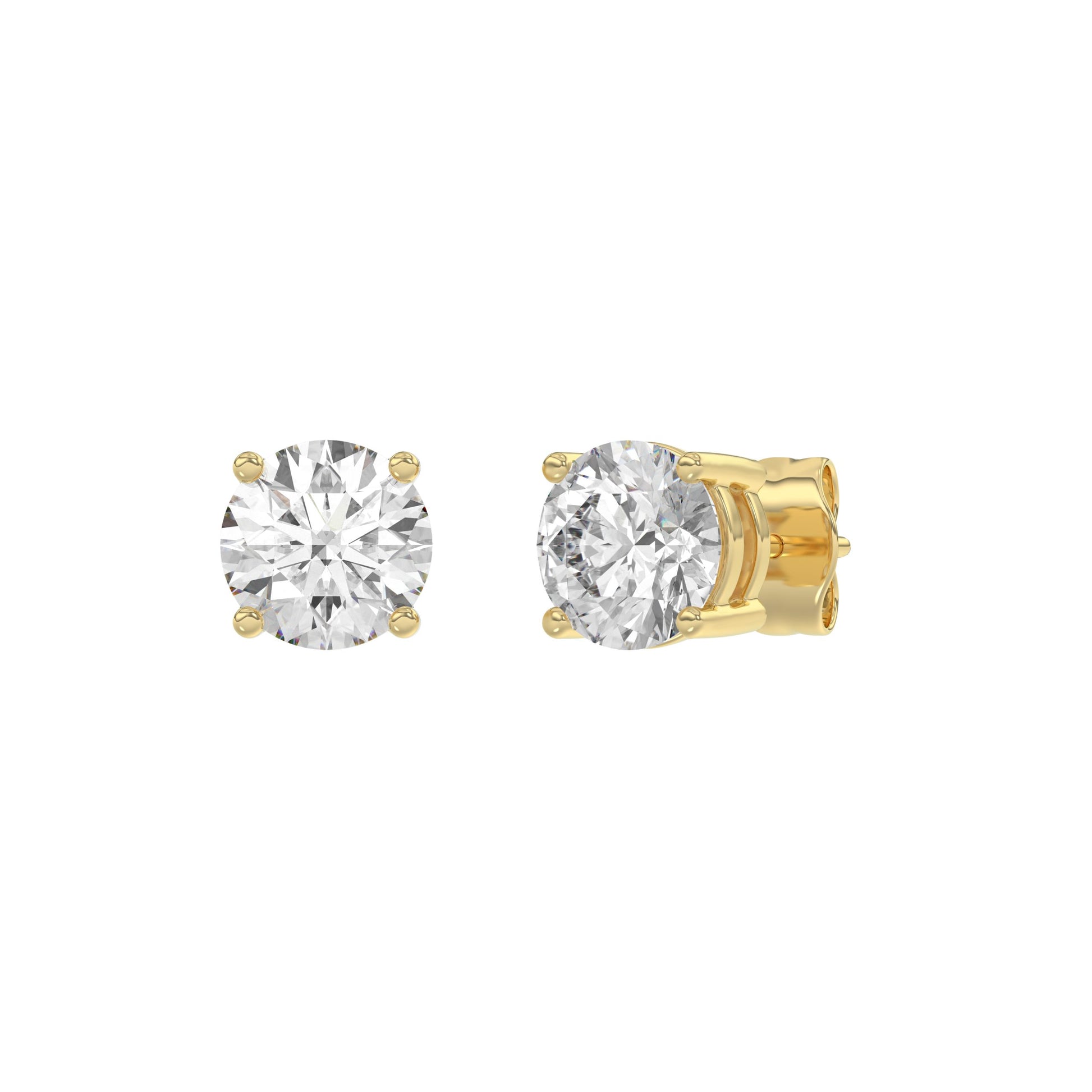 14K Yellow Gold, angled view