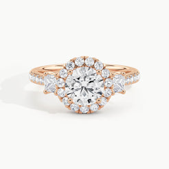 Rose Gold, Round, down view