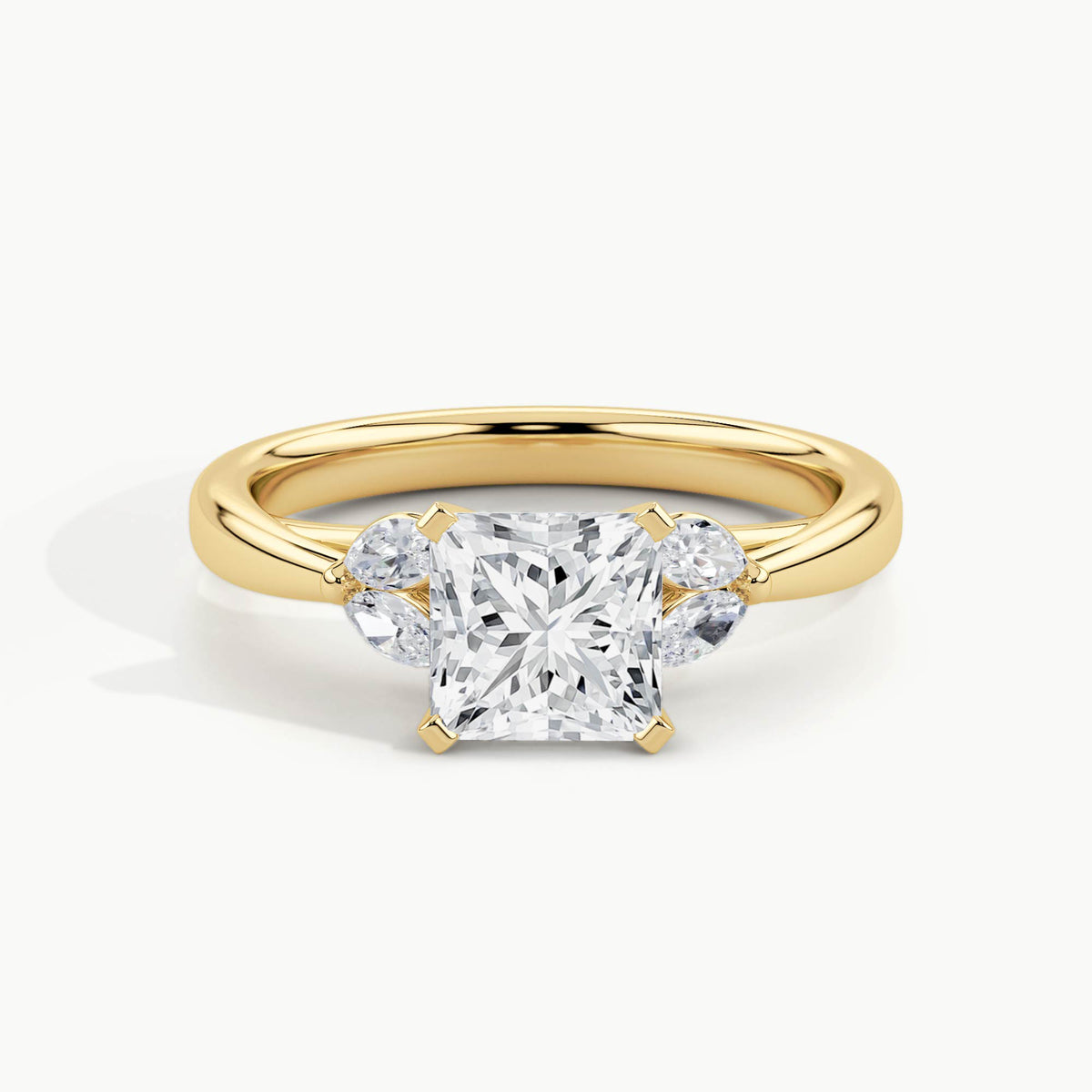Yellow Gold, Princess, down view