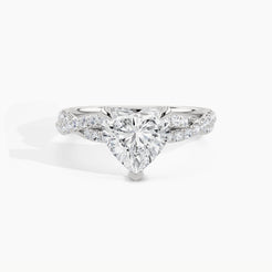 950 Platinum, Heart, down view