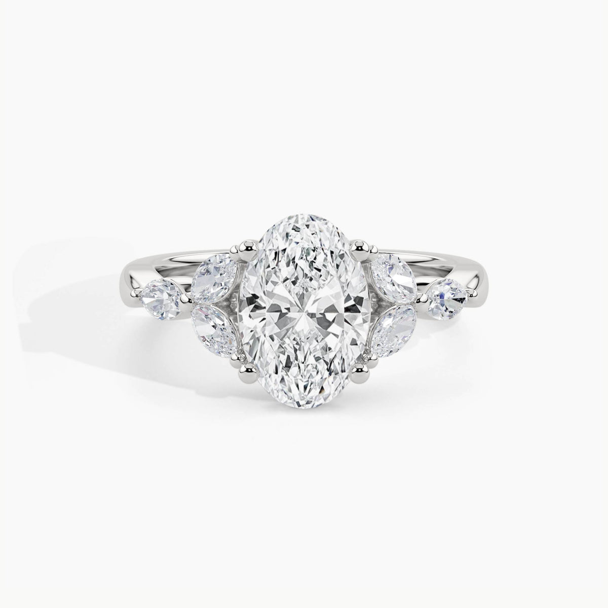 White Gold, Oval, down view