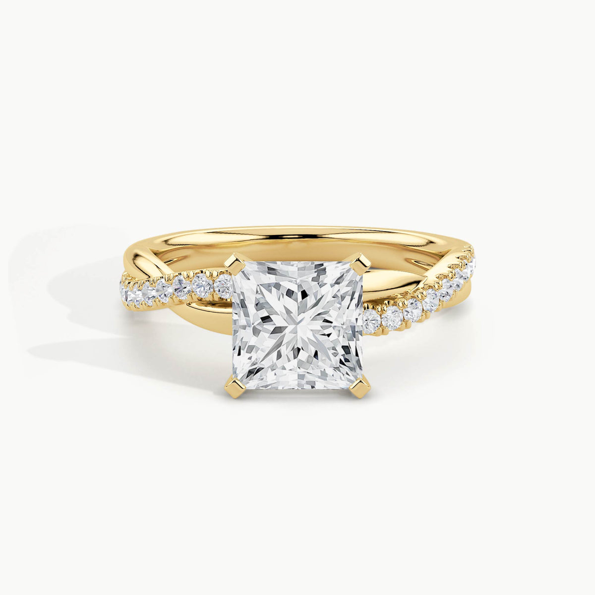 Yellow Gold, Princess, down view