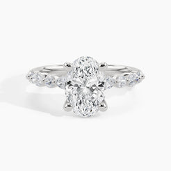 White Gold, Oval, down view