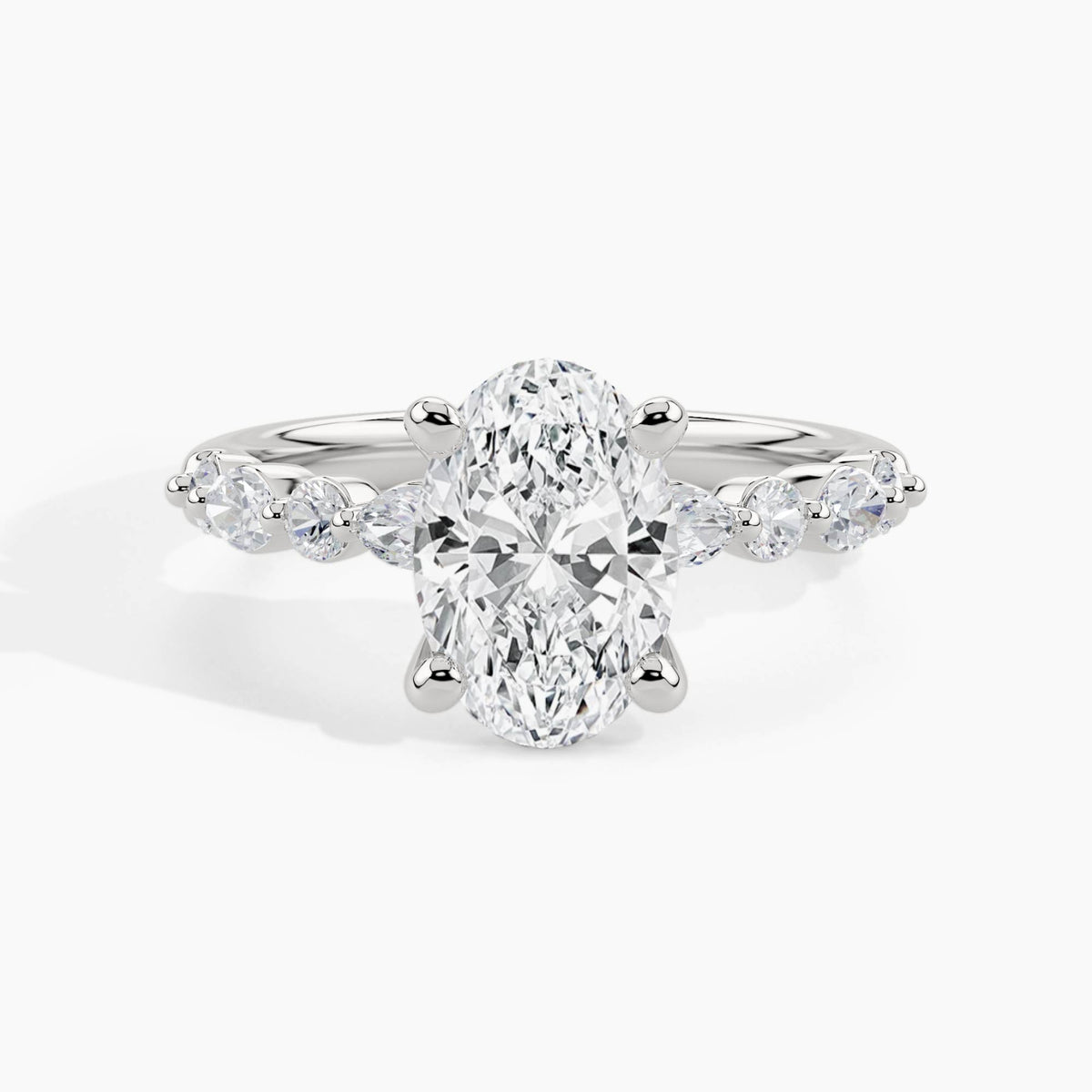 White Gold, Oval, down view
