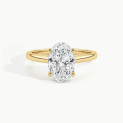 Yellow Gold, Oval, down view