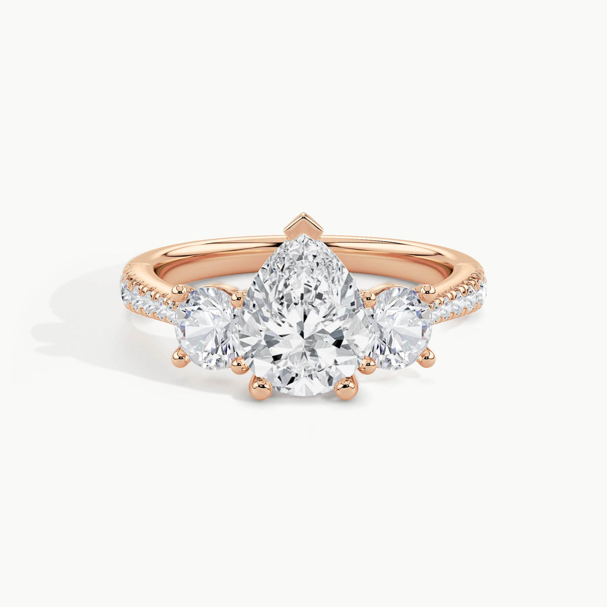 Rose Gold, Pear, down view