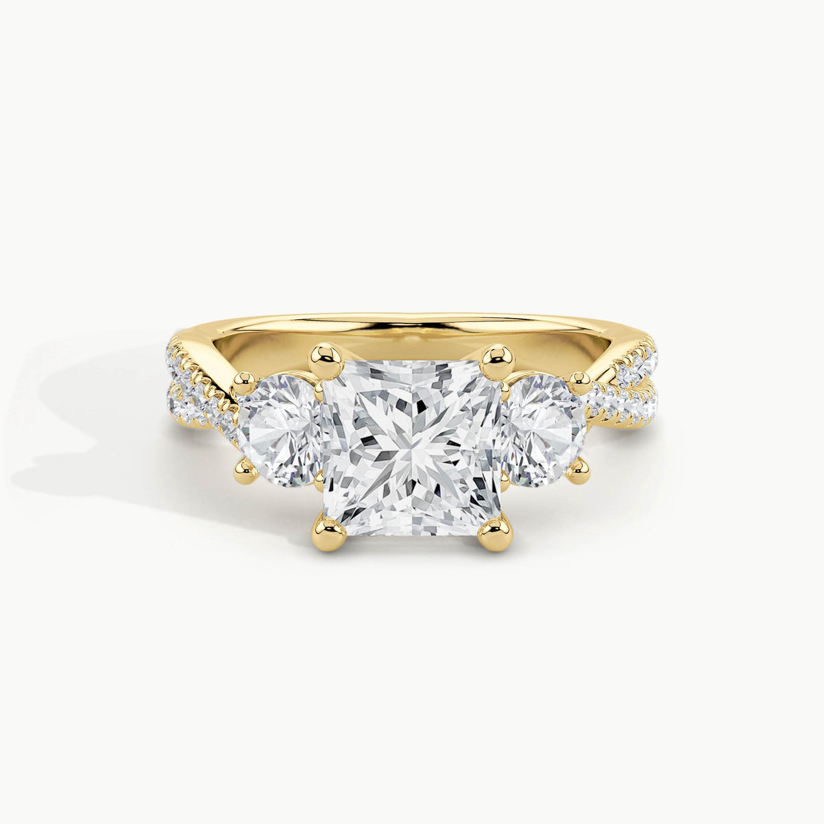 Yellow Gold, Princess, down view
