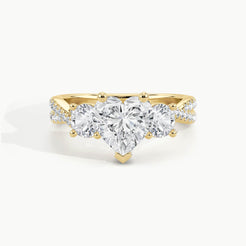 Yellow Gold, Heart, down view