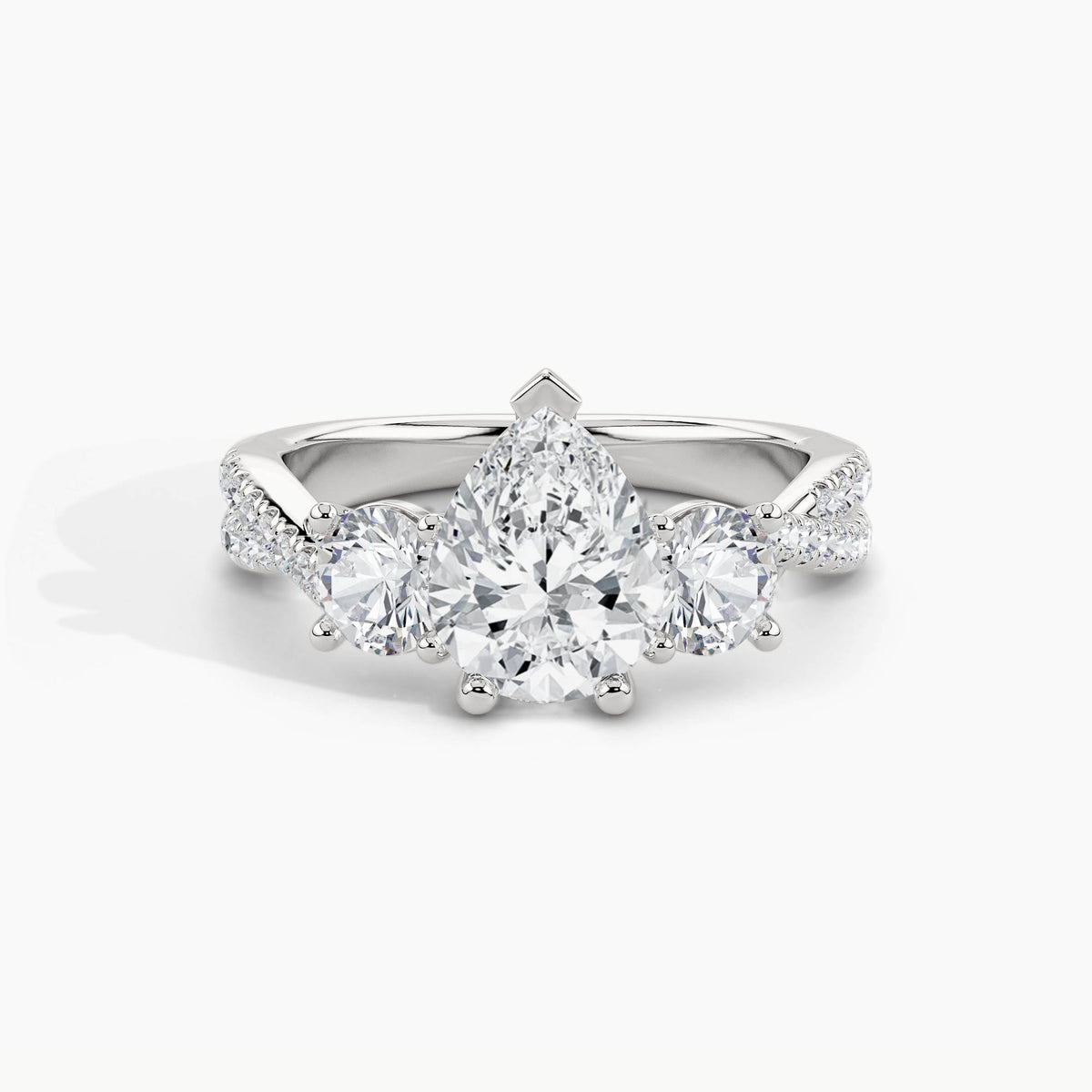 950 Platinum, Pear, down view