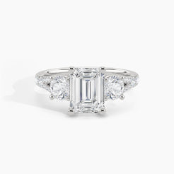 950 Platinum, Emerald, down view