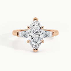 Rose Gold, Marquise, down view