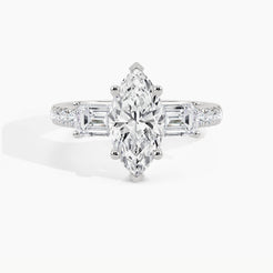 White Gold, Marquise, down view
