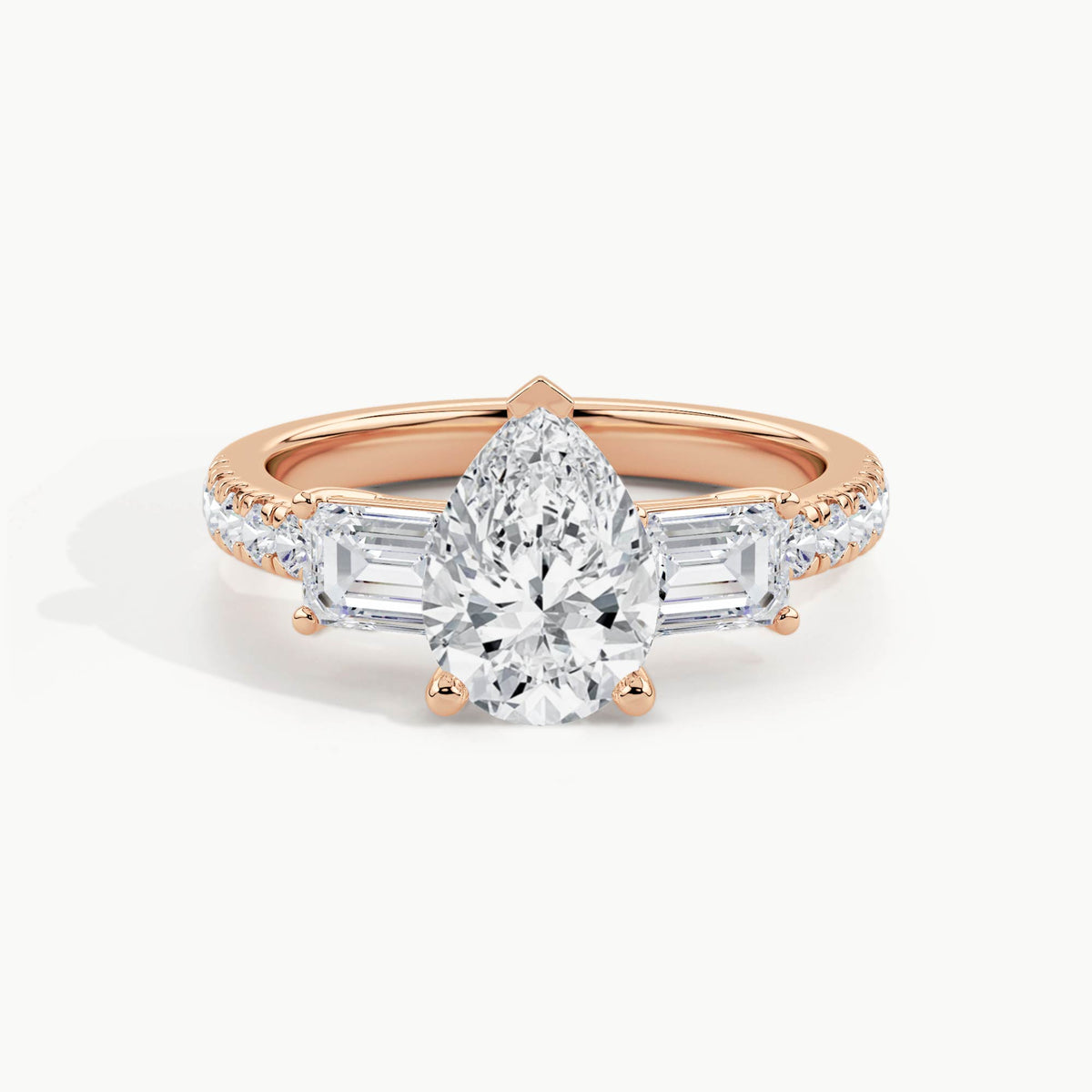 Rose Gold, Pear, down view