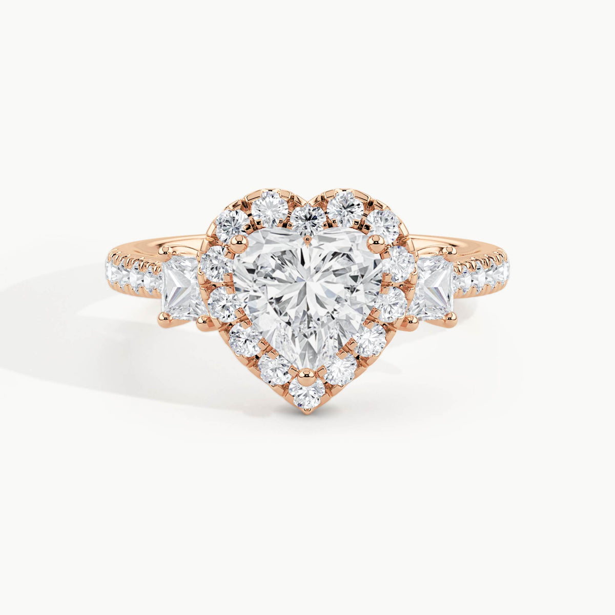 Rose Gold, Heart, down view