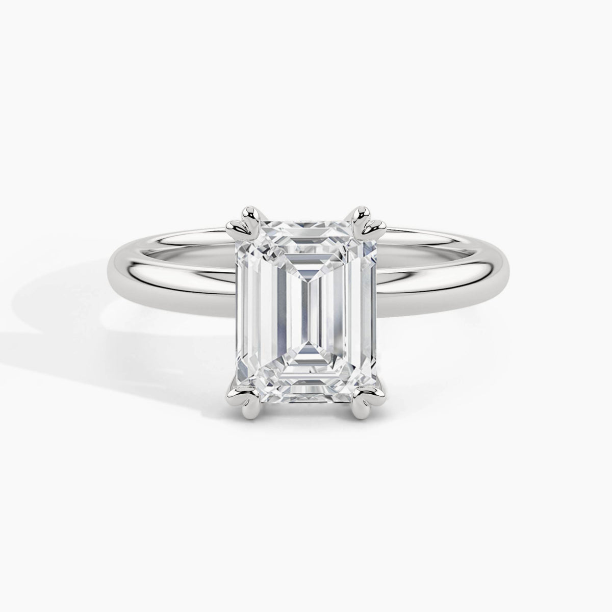 950 Platinum, Emerald, down view
