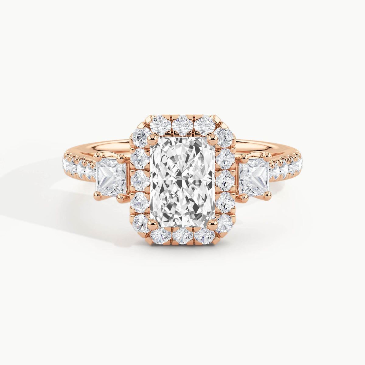 Rose Gold, Radiant, down view