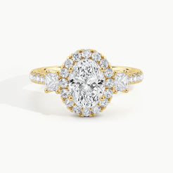 Yellow Gold, Oval, down view