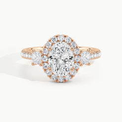 Rose Gold, Oval, down view