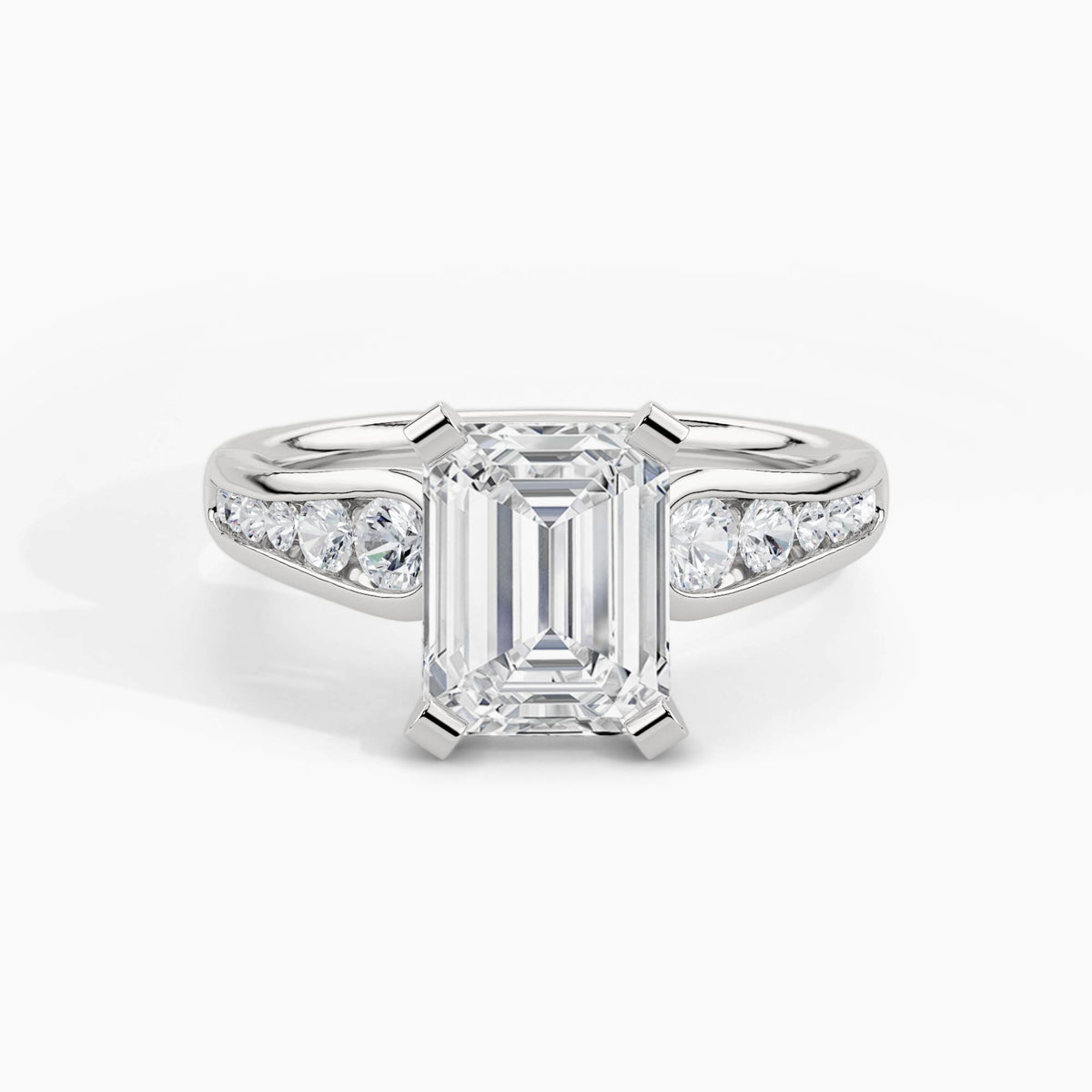 950 Platinum, Emerald, down view