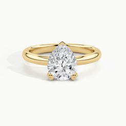 Yellow Gold, Pear, down view
