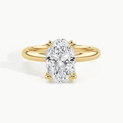 Yellow Gold, Oval, down view