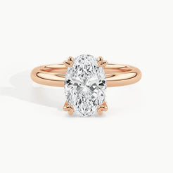 Rose Gold, Oval, down view