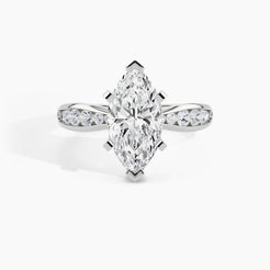White Gold, Marquise, down view
