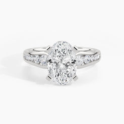 950 Platinum, Oval, down view