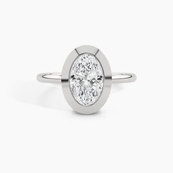 950 Platinum, Oval, down view