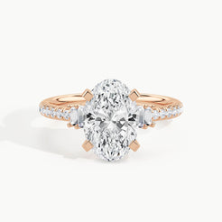 Rose Gold, Oval, down view