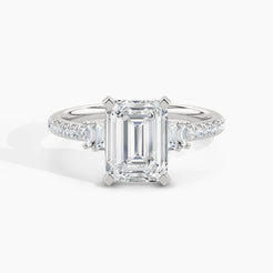 950 Platinum, Emerald, down view