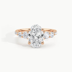 Rose Gold, Oval, down view