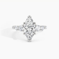 White Gold, Marquise, down view