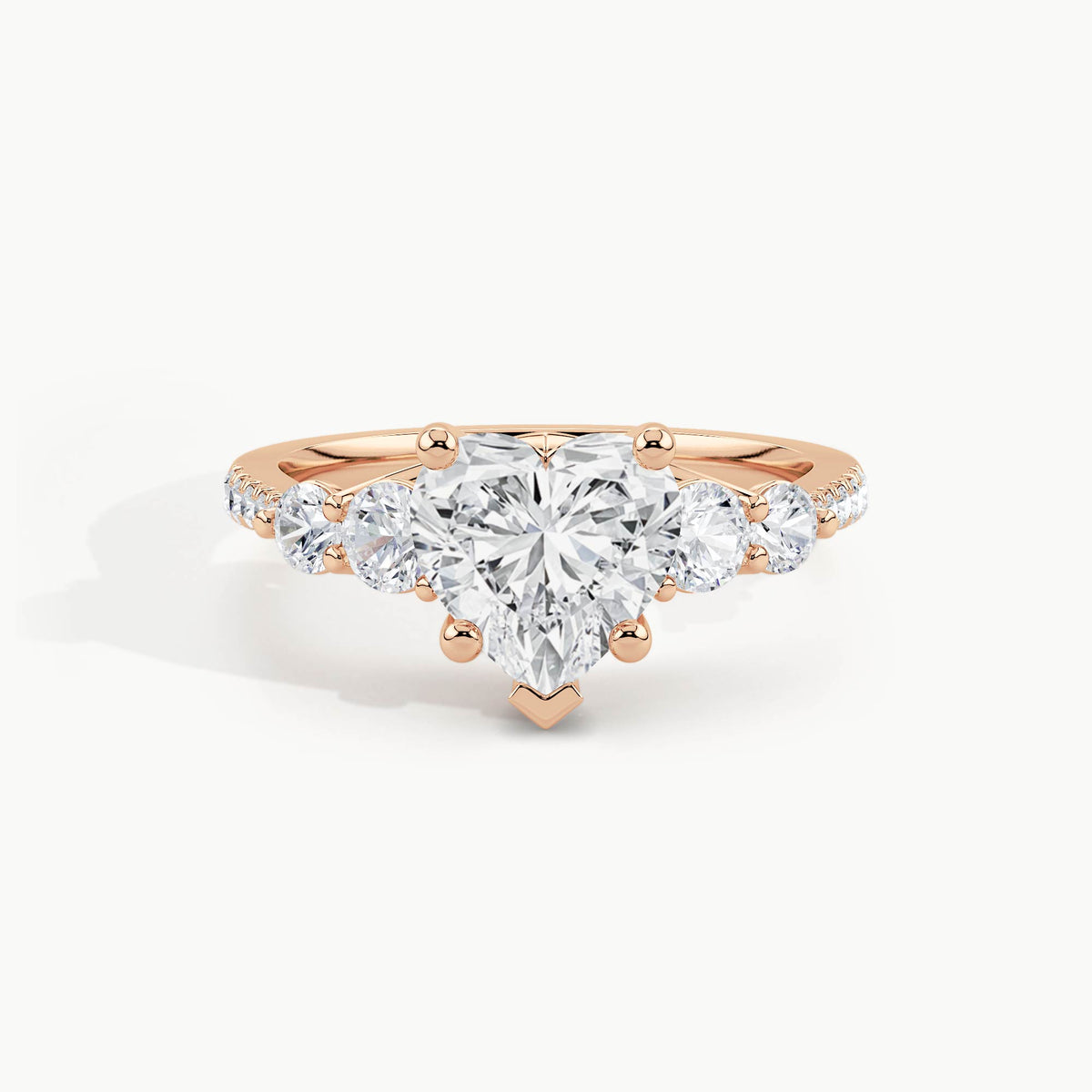 Rose Gold, Heart, down view