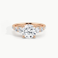 Rose Gold, Round, down view