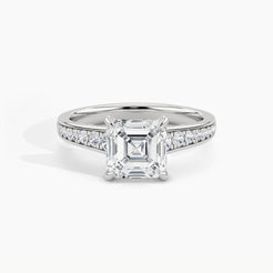White Gold, Asscher, down view