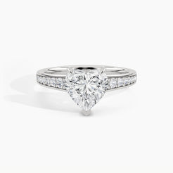 950 Platinum, Heart, down view