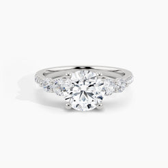 950 Platinum, Round, down view