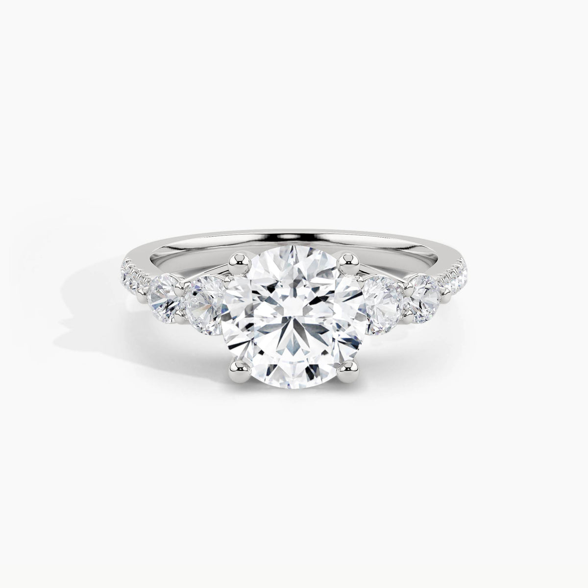 White Gold, Round, down view