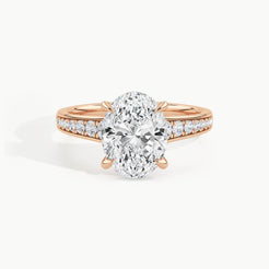 Rose Gold, Oval, down view