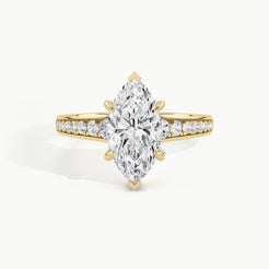 Yellow Gold, Marquise, down view