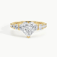 Yellow Gold, Heart, down view