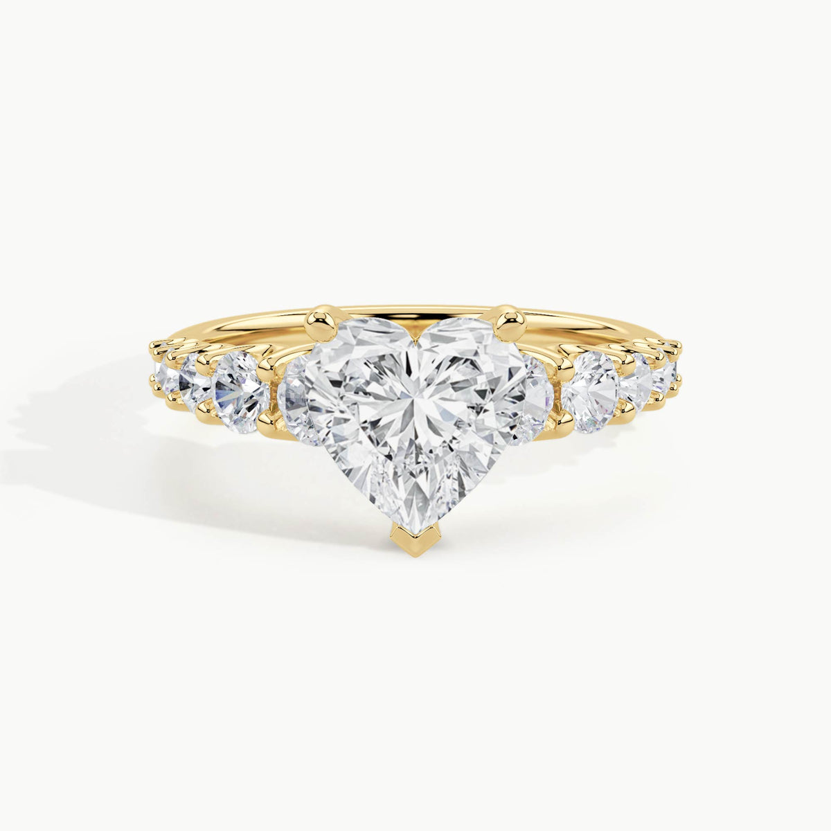 Yellow Gold, Heart, down view