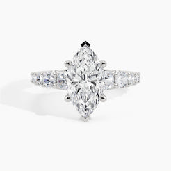 White Gold, Marquise, down view