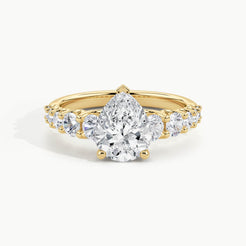 Yellow Gold, Pear, down view